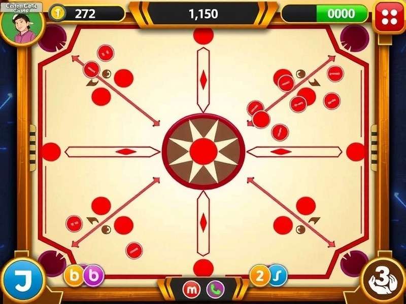 Premium Carrom Duel Gameplay Screen